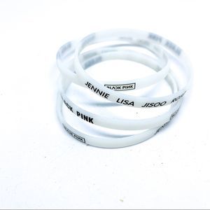 Black Pink White & Black Name Logo Bracelet